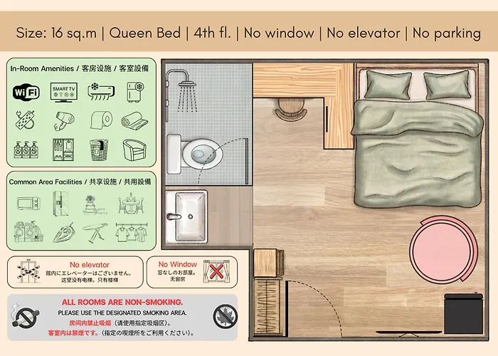 Shizuka House - 500 M Walk To Bts Phrom Phong Hotel Bangkok