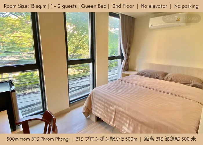 Hotel Shizuka House - 500 M Walk To Bts Phrom Phong Bangkok