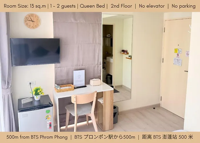 Shizuka House - 500 M Walk To Bts Phrom Phong Hotel